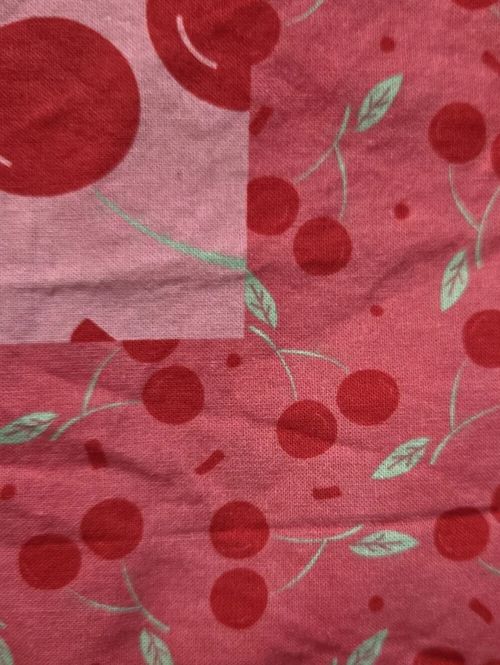 Cherry Liqueur Cherry Print Bandana Scarf Pink Coquette Y2K Retro